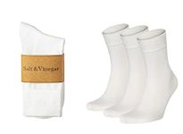 Mens & Womens Bamboo Socks, 3 Pack Dress Socks, Soft Comfy Natural, Seamless Toe, UK Size 4-7 & 7-11