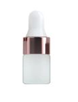 Jarbazaar [ WHOLESALE PACK of 30 pcs 5 ml tiny mini frosted dropper bottle, with rose gold droppers, for diy serums, oils, skincare products and sample container