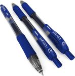 Zebra Sarasa - 0.7mm Retractable Gel Ink Rollerball Pen - Set of 3 - Blue Ink