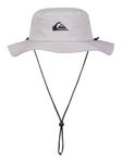 Quiksilver Men's Bushmaster Sun Protection Floppy Visor Bucket Hat, Steeple Grey, Large-X-Large