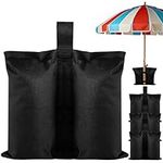 4 Pieces Gazebo Sand Weights Bags, Heavy Duty Double-Stitched Sand Weight Bags SandBags Weights for Pop up Canopy Tent Patio Umbrella Garden Gazebos Parasols