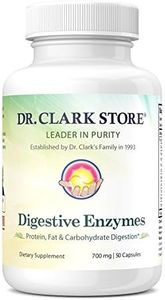 Dr. Clark Digestive Enzymes Supplement, 700mg, 50 Capsules