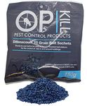 Opkill Professional Rat Poison Bait & Mouse Poison Grain - Strongest Maximum available Strength Rodent Killer - Fast Acting use, All Weather, multi Feed Bait Sachets