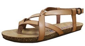 Blowfish Women's Granola Fisherman Sandal,7.5 B(M) US,Nude Dyecut PU