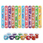 Party Propz Unicorn Return Gifts for Kids - 12 Pcs Unicorn Slap Bracelet for Kids | Best Birthday Return Gifts for Kids | Wrist Band for Kids | Slap Bands for Kids Return Gift | Scale Band for Kids