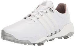 adidas Men's TOUR360 22 Golf Shoes, Footwear White/Footwear White/Silver Metallic, 7