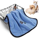 Towels for Pets,3 Pack Quick Drying Pet Bath Towels,Microfiber Pet Towels|Absorbent Towels for Dogs|Puppy Shower Essentials Pet Supplies for Dogs and Cats,Great for Small/Medium Animal(Blue-50*90cm)