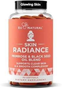 Radiance Flawless Skin & Complexion – Hormonal Acne, Skin Care – Support Your Natural Beauty Building Blocks – Cold Pressed Acne Pills, Evening Primrose Oil, Black Seed Oil, & DIM – 60 Liquid Softgels