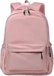 Tugeem Back to School Backpack,School Bag College Backpack,Ladies High School Backpacks for Girls Teens Teenage Girls,Teenagers School Bags for Girls Secondary School Rucksack Laptop Junior (Pink)