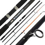 14FT OCEANCAST 3pc SEA SURF BEACH FISHING ROD BEACHCASTER CASTING WEIGHT 4-7oz