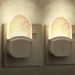 Briignite Dimmable Night Light, Night Lights Plug into Wall, Night Light for Kids 2Pack, Soft White Nightlight Plug in, Night Light with Dusk to Dawn Sensor for Bedroom, Bathroom Stair,Hallway