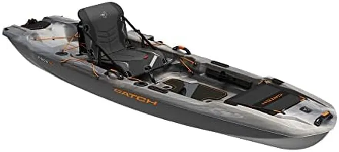 Pelican Catch Mode 110 Fishing Kayak - Premium Angler Kayak with Lawnchair seat, Granite - 10.5 Ft.