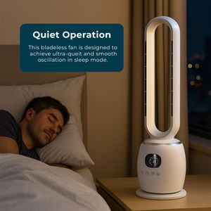 JSH Bladeless Hot & Cool Tower Fan Heater – 2000W