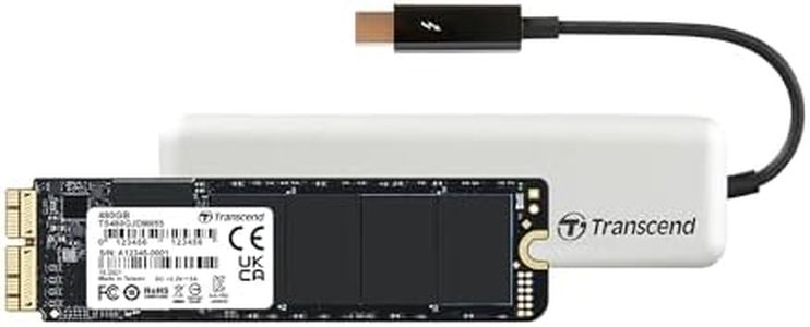 Transcend TS480GJDM855 480GB JetDrive 855 Thunderbolt NVMe PCIe Gen 3x4 Portable SSD Solid State Drive with Enclosure