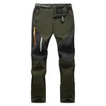 LY4U Men’s Hiking Trousers Lightweight Quick Dry Walking Pants Men Outdoor Breathable Water Repellent Trousers with Zip Pockets Army Green L