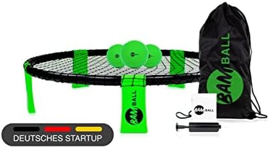 bamball Roundnet set with 3 balls + extra pump | Includes PRO Rims, 3 Balls (1 training ball + 2 game balls), Gym Bag, Pump and Instructions | Discover the new sports trend now!