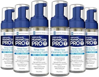 Welmedix Rinse Free Cleansing Foam, 3 in 1 Body Wash, Shampoo and Personal Cleanser for Elderly, Incontinence and Infant Care, Hospital Grade, Sulfate Free, Paraben Free (Pack of 6)