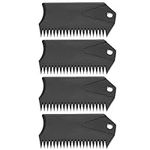 Be In Your Mind 4PCS Surfboard Wax Comb with Fin Key Plastic Surf Wax Scraper Applicator Remover Cleaning Tool for Maintaining or Removing Surfboard Wax