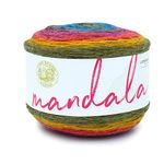 Lion Brand Yarn Mandala Yarn, Multicolor Yarn for Crocheting and Knitting, Craft Yarn, 1-Pack, Chimera