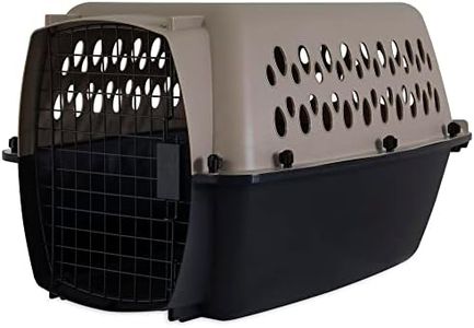 Petmate Vari Dog Kennel 24", Taupe & Black, Portable Dog Crate for Pets 10-20lbs, Made in USA