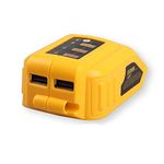 DCB090 USB Power Source Converter with 3 in 1 USB Cable for Dewalt 14.4V 18V 20V DCB120, DCB121, DCB127, DCB140 Lithium-Ion Slide Style Battery