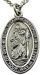 St Christopher Pewter Medal on a St