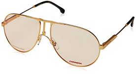 Carrera 1109 001 5914 Unisex Full Rim Aviator Spectacle Frame (Gold)