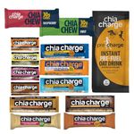 CHIA CHARGE Healthy Snack Protein Bars - Premium Sample Pack - Yorkshire Bakery- 14 of The Best 20g Protein Bars & Energy Packs (Premium Sample Pack - 14 Protein & Energy Packs)