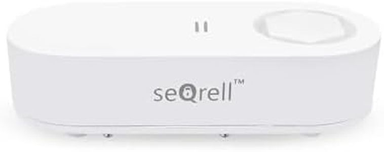 seQrell, Sensor de Agua para Suelo, Sensor de inundación WiFi, Alarma para bañera, detecta Fugas de Agua para el Sistema de Alarma inalámbrico gsm seQrell. App, SMS, Llamada. Sirena 100dB