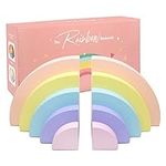 Decorably Rainbow Bookends for Kids