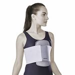 Vissco Sternal Brace, Chest Support for Rib Fracture, Chest Pain Relief - Small (Grey)