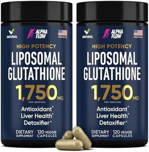 Alpha Flow Liposomal Glutathione Supplement with Vitamin C, Alpha Lipoic Acid & Phospholipid Complex, 2 Pack