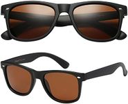 PolarSpex Mens Sunglasses - Retro Sunglasses for Men, Polarized Sunglasses for Womens - Cool Shades for Driving, Fishing