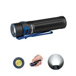 OLIGHT Baton3 Pro Max 2000 Lumens EDC Rechargeable LED Torch,High Lumens Pocket Flashlight with Safety Proximity Sensor for Outdoors and Emergency (Cool White (5700K~6700K), Black)