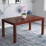 Mojave Decor Tim Sheesham Wood 6 Seater Dining Table Only for Dining Room | Dining Table Without Chair for Home & Restaurant | Table for Living Room and Kitchen (Honey Oak, 6 Seater)