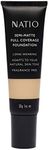 Natio Australia Semi-Matte Full Coverage Foundation - Nutmeg 30g - Soft Matte Liquid Foundation, Long Wearing, Fragrance Free - Made in Australia