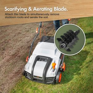 VonHaus 1800W Electric Lawn Scarifier – Powerful Garden Aerator