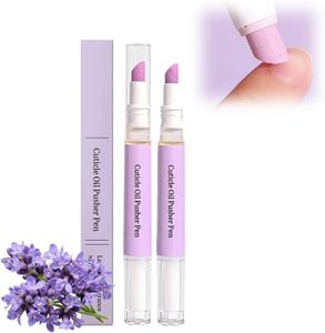 2 In 1 Cuticle Oil Pusher Pen, 2026 New Cuticle Glow Pen, Portable Nail Care Pen Instant Cuticle Remover Tools for Dry Damaged Nails, Gentle Hangnail Remover for Women (2PCS)