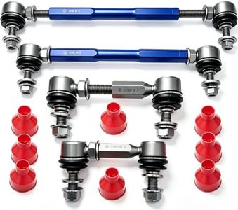 4 Pcs Front Rear Adjustable Stabilizer Sway Bar End Links for Lincoln MKX MKZ Ford Fusion Edge 2016-2024 Mustang Adjustable range of the chassis: Front 0-50mm Rear 0-20mm K750740 K750744