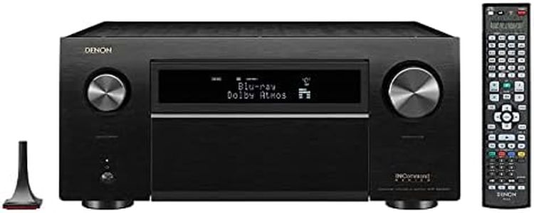 Denon AVR-X8500HA 13.2 Channel (150 W/Ch) Receiver for Home Theater, Advanced 8K Upscaling, Supports Dolby Atmos, DTS:X, IMAX Enhanced, Auro 3D & More, Built-in HEOS, Amazon Alexa Voice Control