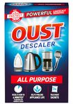 Oust Powerful All Purpose Descaler, New Formula, Limescale Remover – Ideal for Kettles, Coffee Machines, Irons and Shower Heads, 3 Sachets