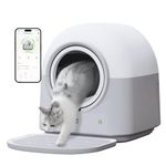 ABRCT Hands-Free Self-Cleaning Litter Box Pro- Large 60L Capacity, Safe Anti-Pinch, Odor Control, App-Controlled for Multiple Cats, Ideal for All Breeds (3-22 lbs) (#0009)
