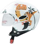 TVS Kids Helmet for Boys & Girls | Bike Helmet for Kids | Adjustable Helmets for Kids |Bicycle Kids Helmets |Size:3XS (500mm)|(White with Yellow)