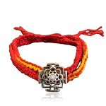 FOURSEVEN Jewellery 925 Sterling Silver Silver Lotus Mandala Wrap Around Moli Bracelet for Men and Women