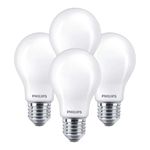 Philips LED Dimmable Warm Light Effect A19 Flicker Free EyeComort Technology 800 Lumens 2200K-2700K 8.8W=60W E26 Base Title 20 Certified Pack of 4