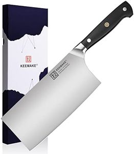 KEEMAKE Cleaver Knife 7 inch, Chinese Chef’s Knives with High Carbon Stainless Steel 1.4116 Blade Chinese Vegetable Knife, Chopping Knife with Pakkawood Handle Sharp Knife for Cutting Meat