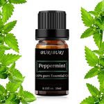 BURIBURI Peppermint Essential Oil 100% Pure, Undiluted, Natural, Organic Aromatherapy Peppermint Oils 10ML (10 ml (Pack of 1), Peppermint)