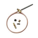 Thermocoupler for Robertshaw Thermostat Control Pilot Burner Assembly Replacement 1980-024 Snap Fit Universal Thermocouple (24")