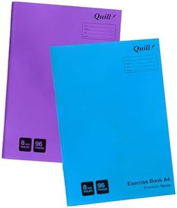 Quill, Exercise Book, PP Cover, A4, 96 Pages, Assorted, Pack 2