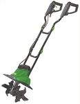 Draper 800W Electric Tiller Rotavator | 400rpm no load speed | Cultivator Garden Tool | 360mm Scarifier and Aerator| 97927 Green